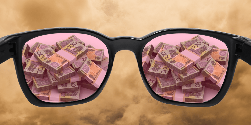 success rose tinted glasses